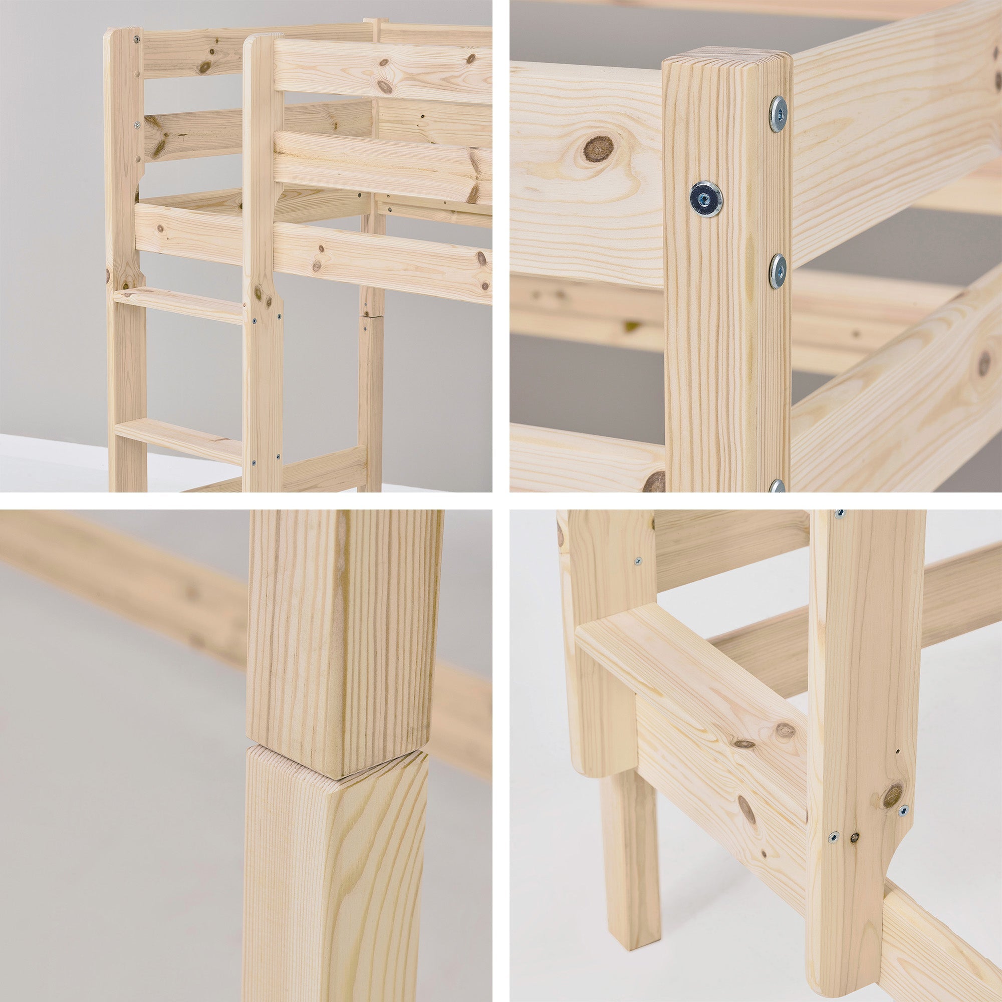 Hoppekids Shorty Bunkbed + Safety Rail/Drawers