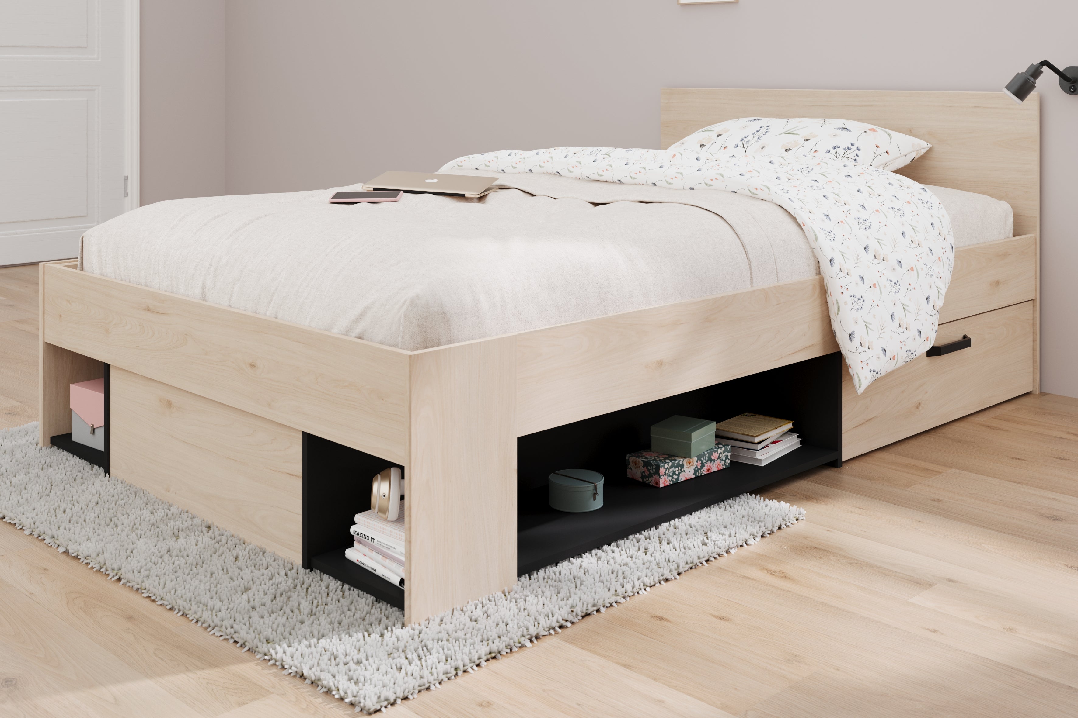 Achille 2 Storage Bed