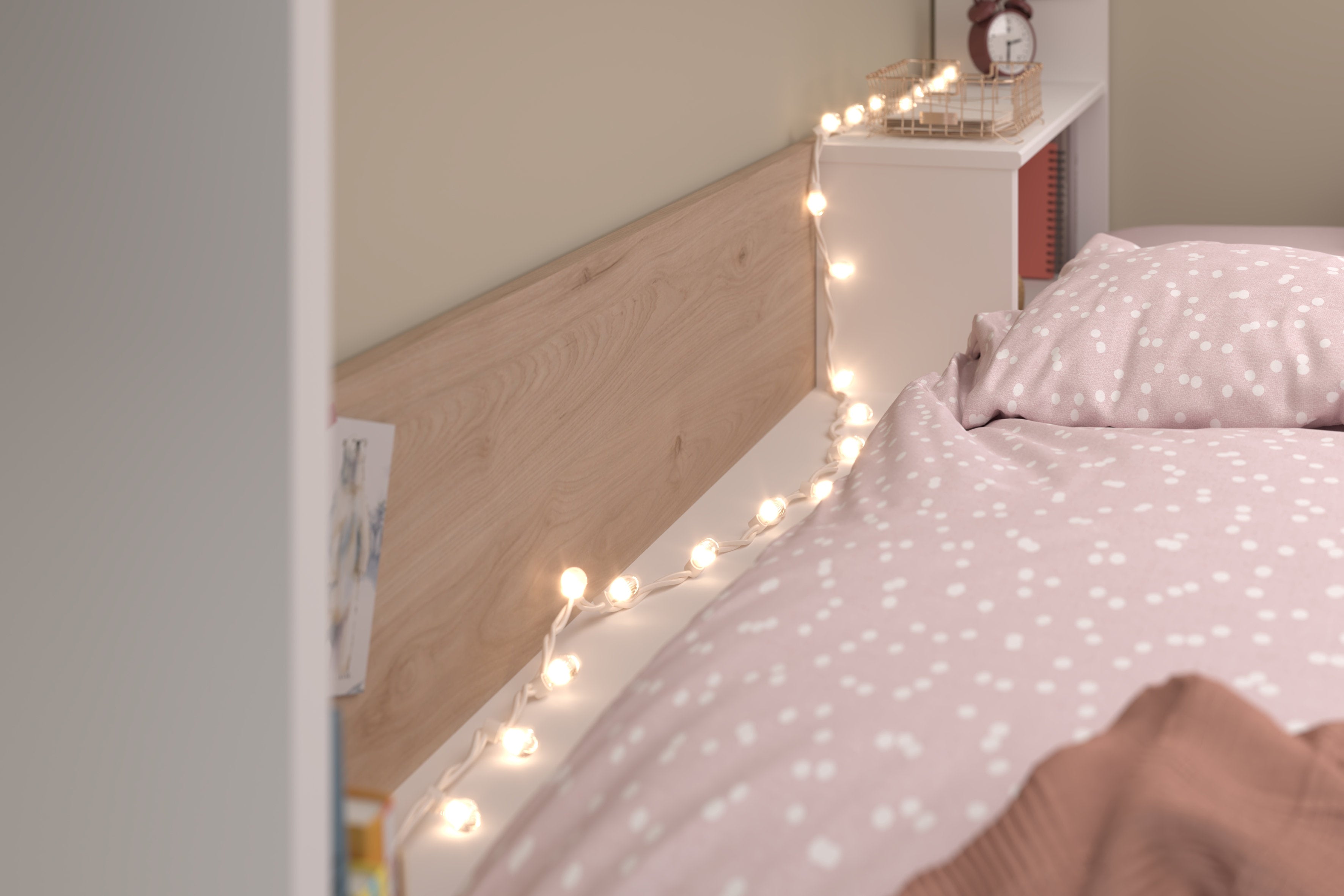 Salto Bunk Bed - White and Oak