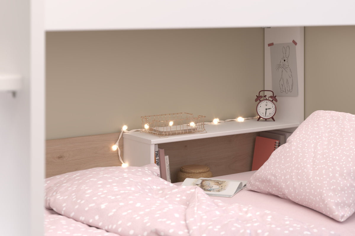 Salto Bunk Bed - White and Oak