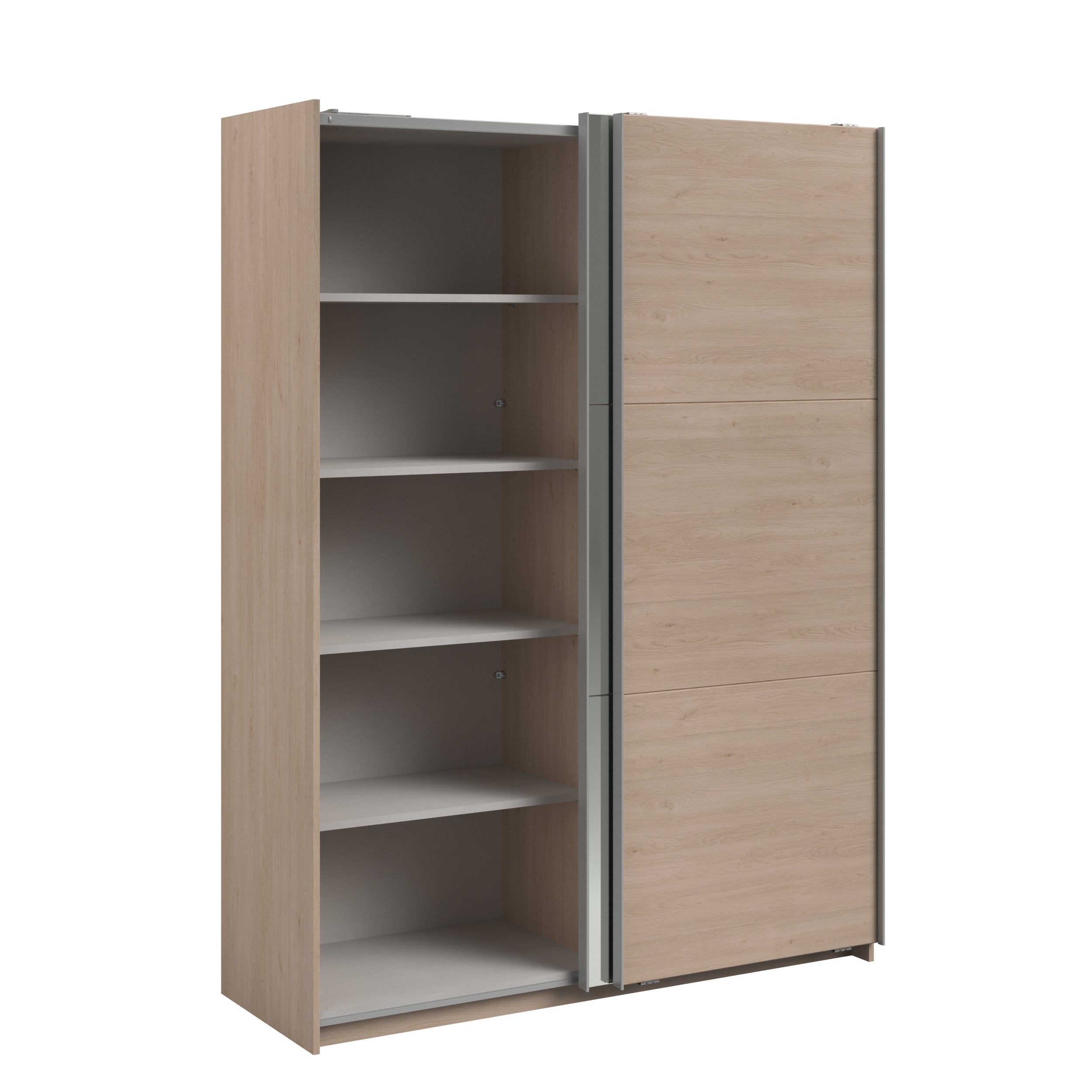 Swing Oak Mirrored Robe