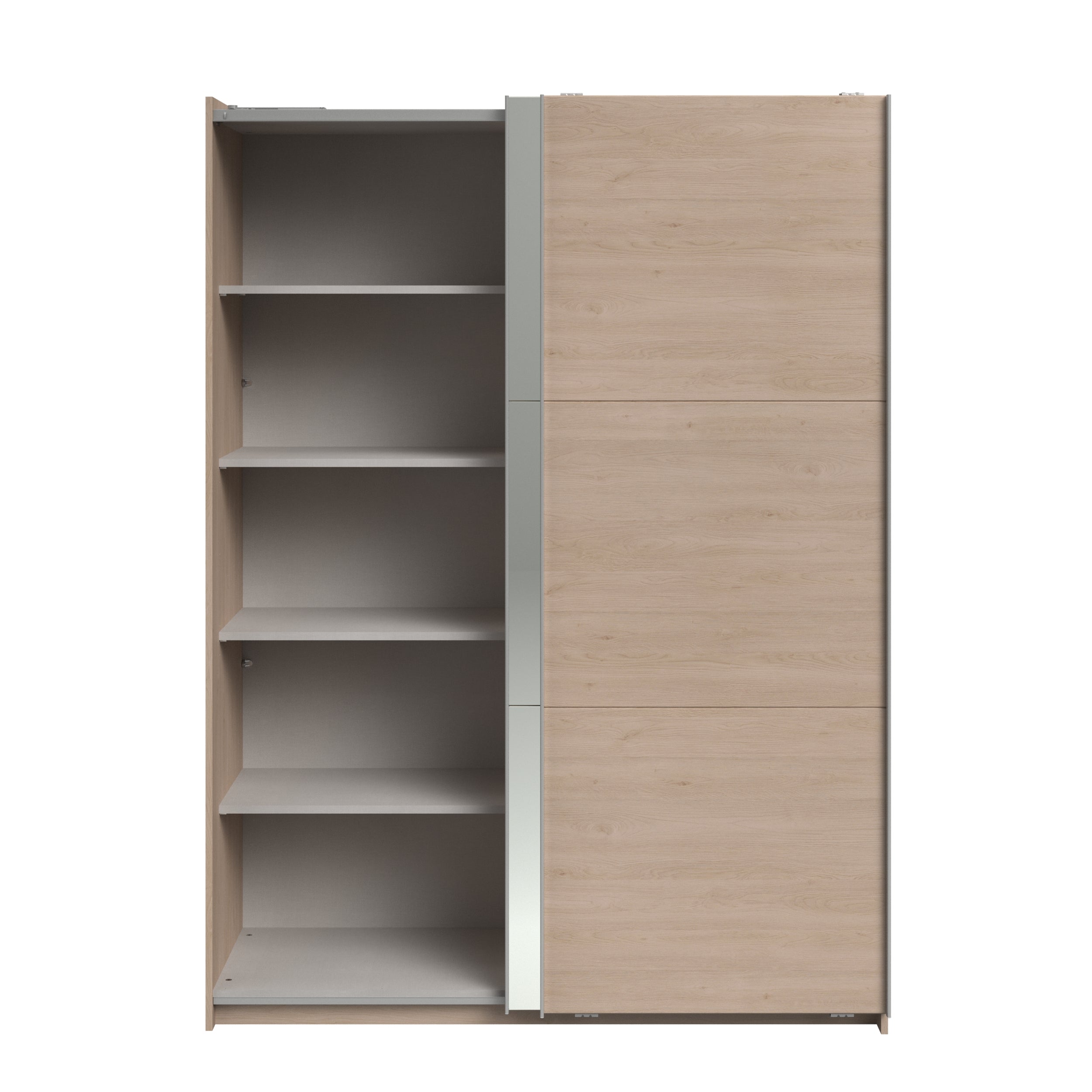 Swing Oak Mirrored Robe