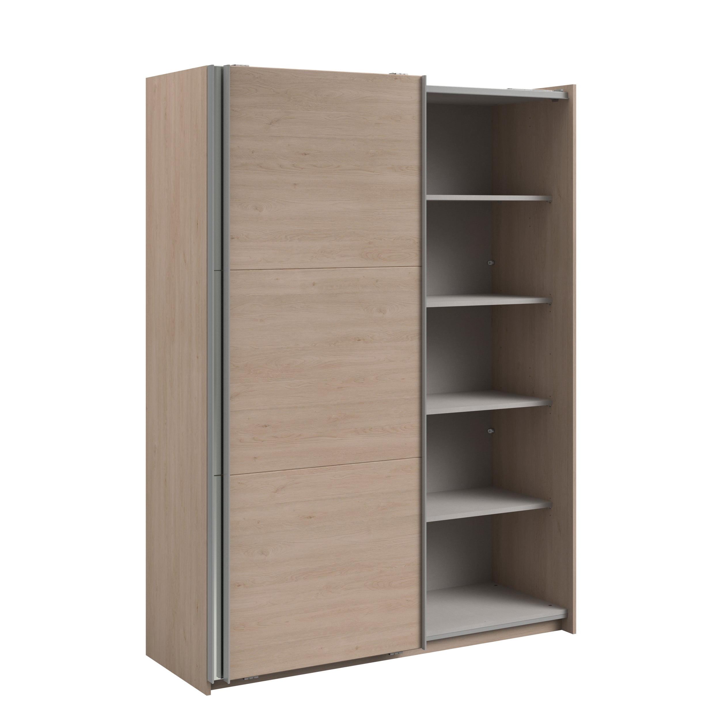 Swing Oak Mirrored Robe