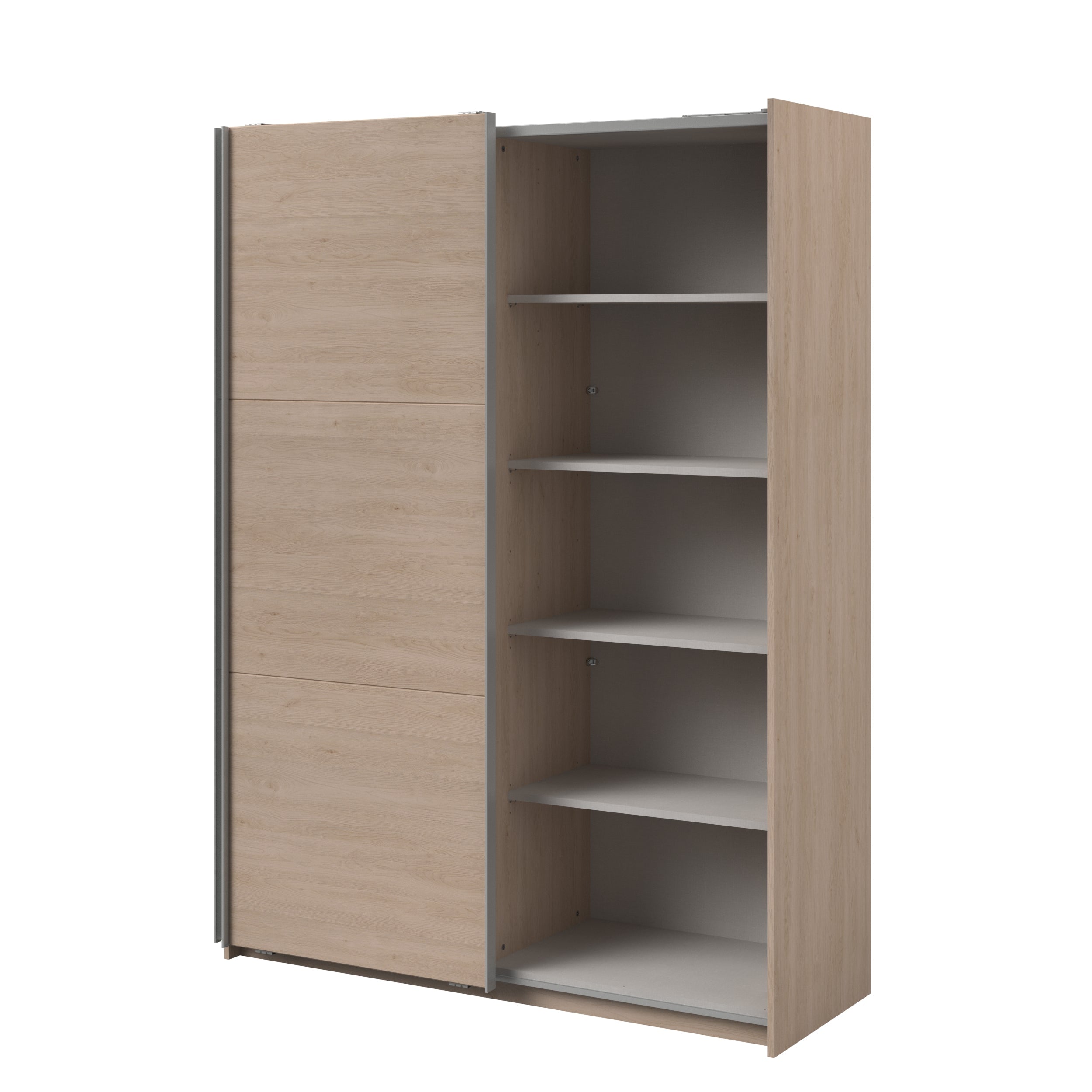 Swing Oak Mirrored Robe