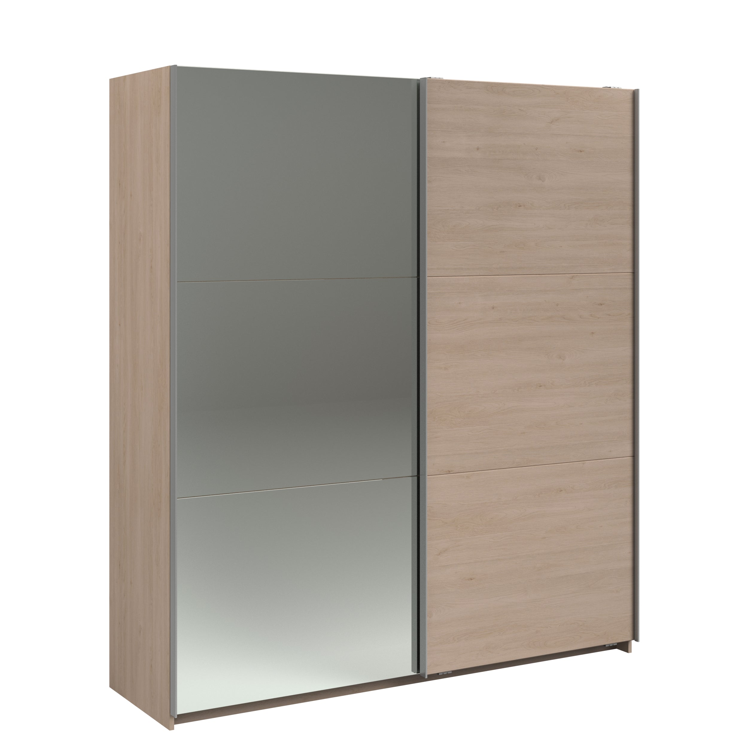 Swing Oak Mirrored Robe