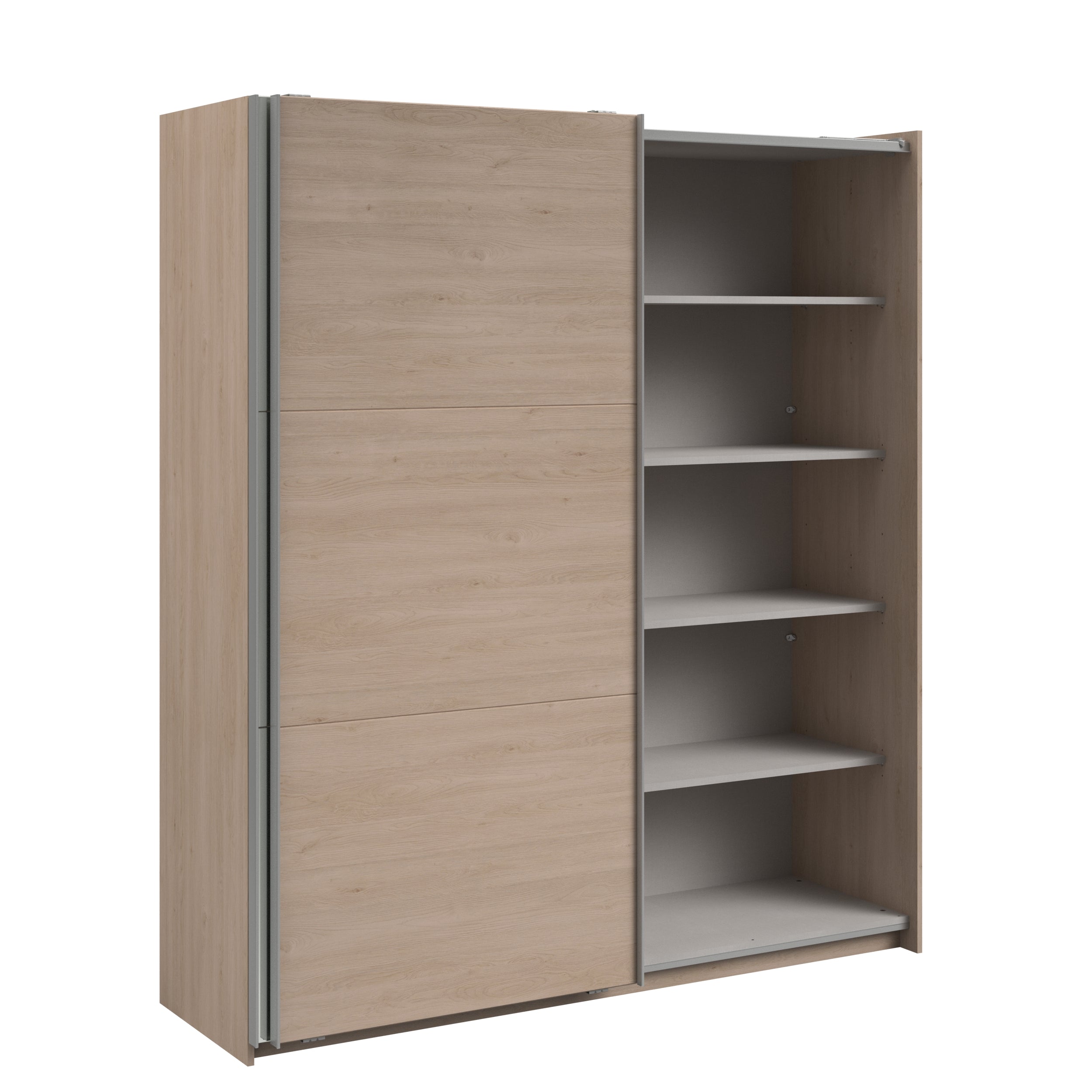 Swing Oak Mirrored Robe