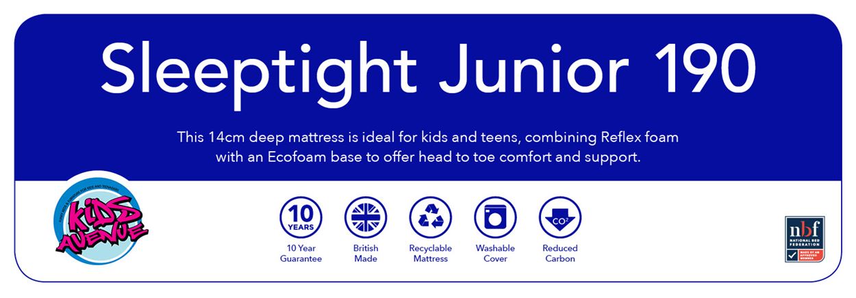 Sleeptight Junior (90*190cm) - BLUE LABEL