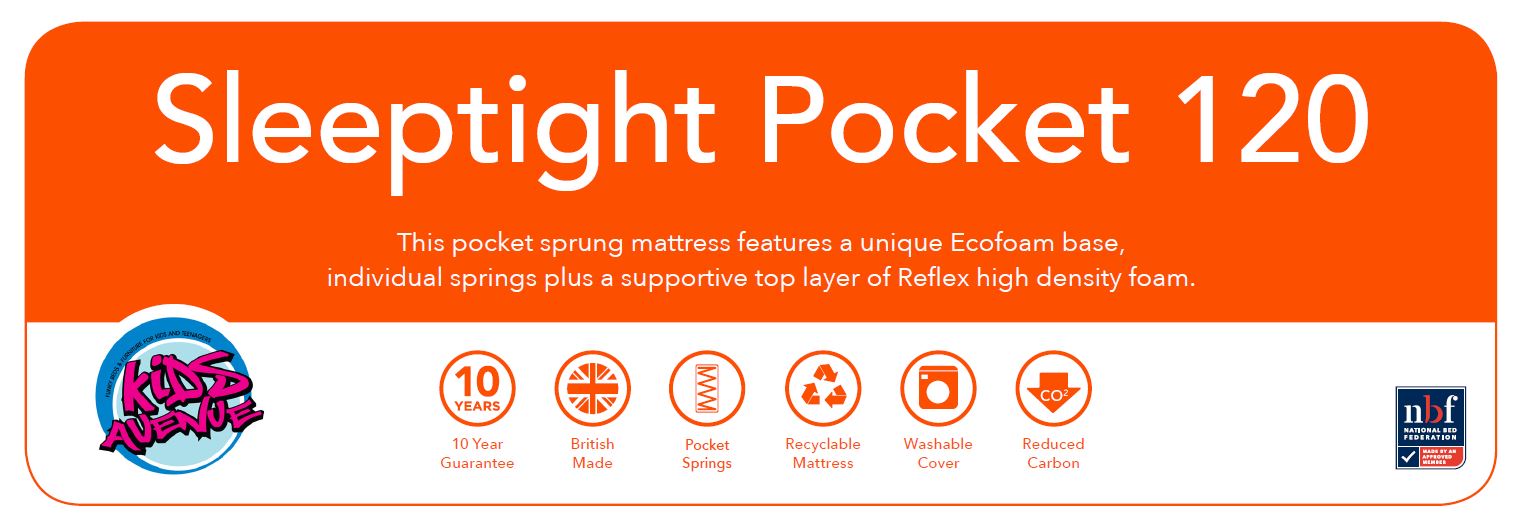 Sleeptight Pocket (120*200cm) - ORANGE LABEL