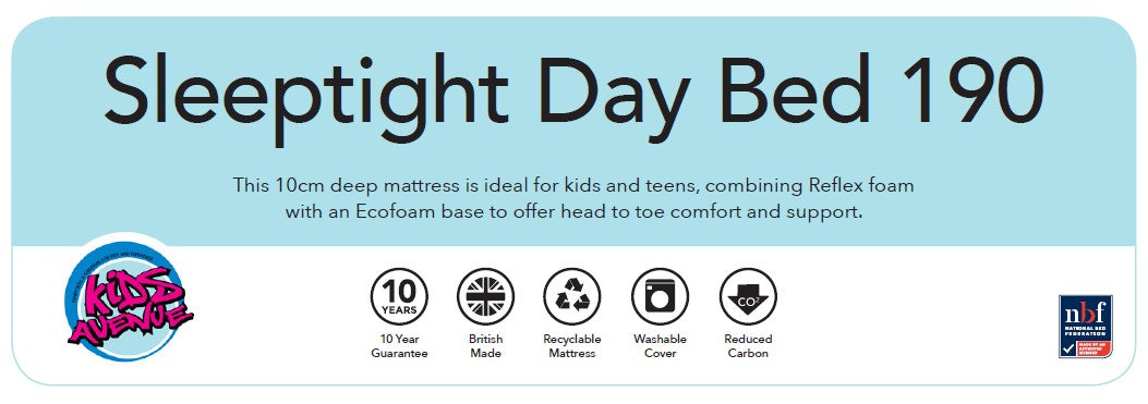 Sleeptight Daybed 190cm - LIGHT BLUE LABEL