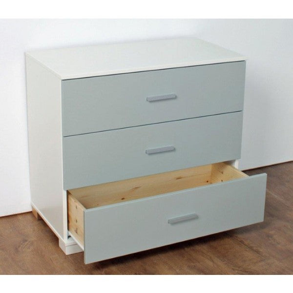 Grey 3 Drawer Chest of Drawers | White & Grey Children's Bedroom Storage