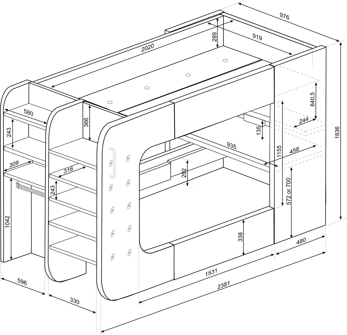Loftpod Gaming Highsleeper