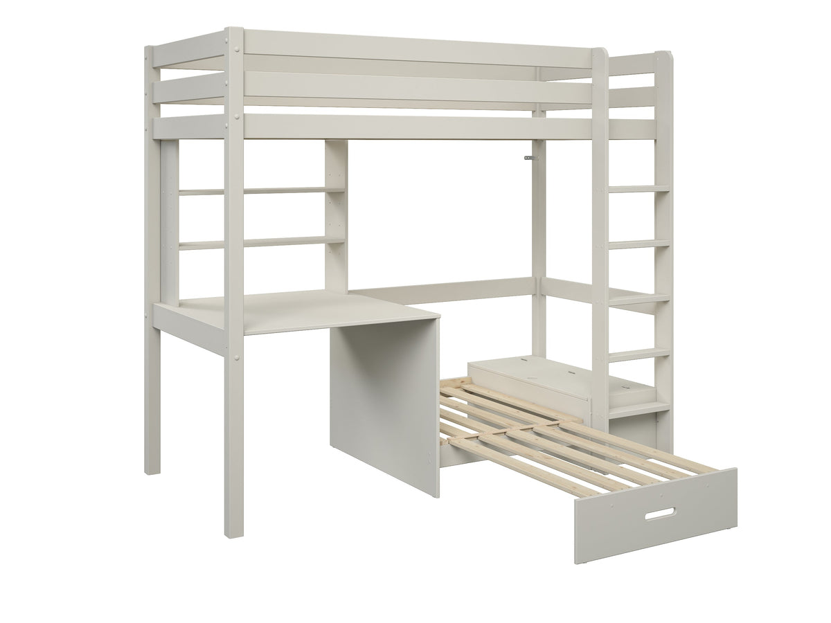 Hit Highsleeper in Cashmere with Silver Foamset