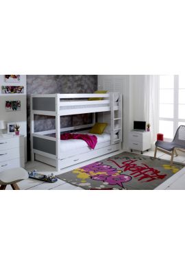 Nordic Bunkbed 3 With Grey Gable Ends